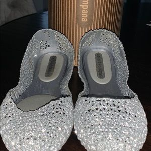 Melissa brand glitter flats- excellent condition!